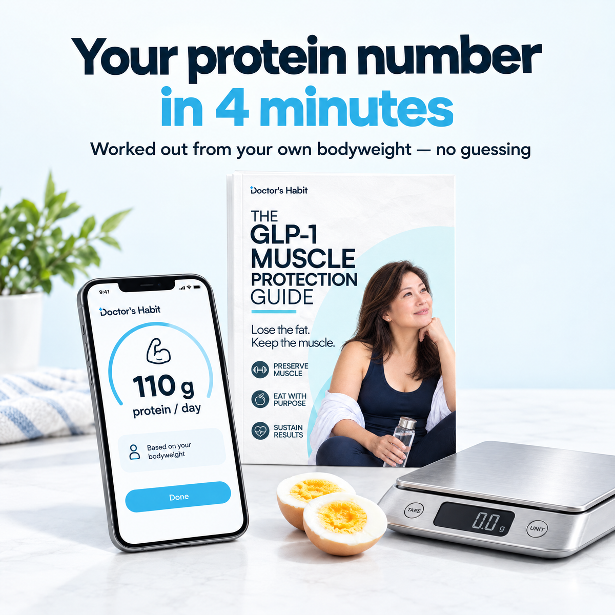 Your protein number in 4 minutes, worked out from your own bodyweight