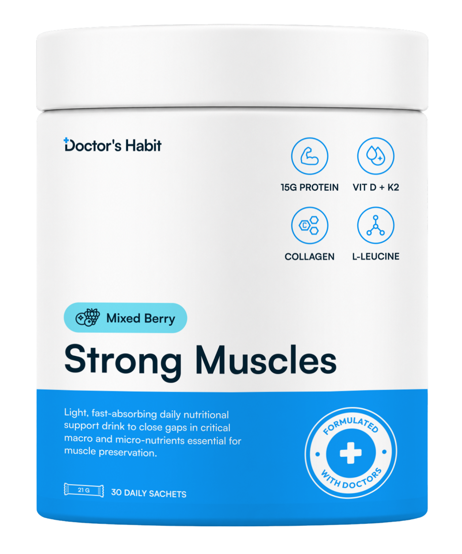 Strong Muscles mixed berry tub